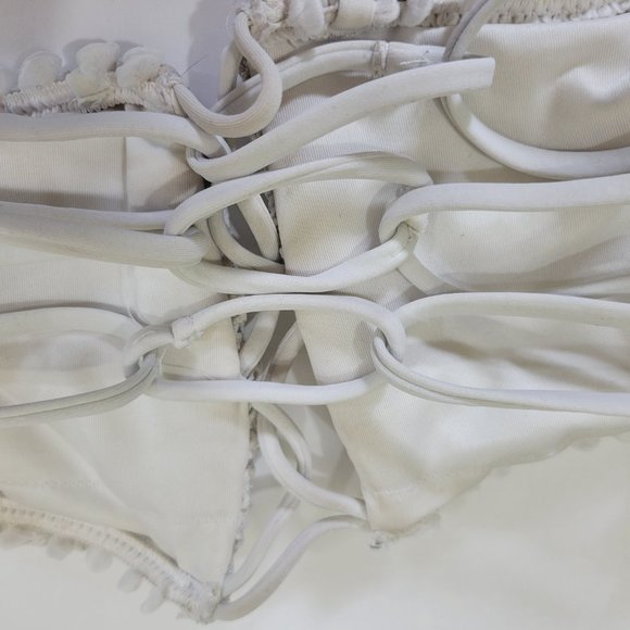 Lot Bundle of 4 Bikini Swimsuit Tops White, Black, Yellow, Unpadded - Picture 15 of 15